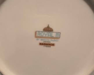 Royal M by Nagoya Shokai "Radiance" China Set