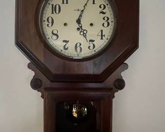 Ansonia Octagonal Regulator Wall Clock