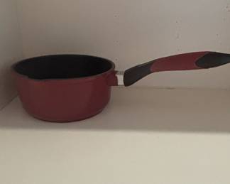 T-Fal Simply Cook 3qt Nonstick Sauce Pan with Lid Red