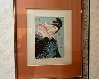 Ukiyo-e Woodblock Print by Kitagawa Utamaro