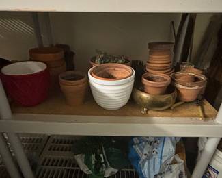 Assorted Terracotta and Ceramic Plant Pots