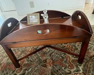 Vintage Mahogany Butler's Tray Coffee Table