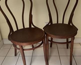 Jacob & Josef Kohn Bentwood Chairs (Pair)