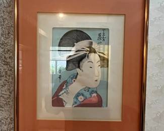 Japanese Woodblock Print by Kitagawa Utamaro