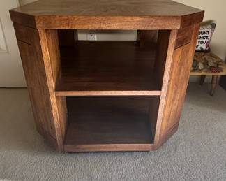 Art Deco Oak Octagonal Book Table