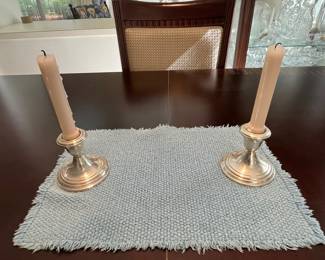 Vintage Viking Silver Plate Candle Holders