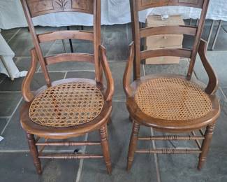 Eastlake cane chairs