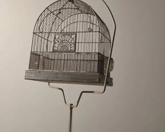 Vintage Hendryx Birdcage on Stand