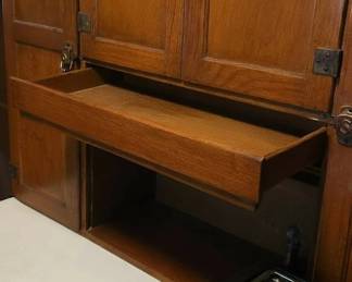 Antique Oak Hoosier Cabinet by Sellers fourth image