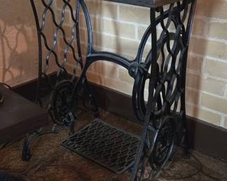 Antique Singer Treadle Sewing Machine Base Table