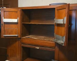 Antique Oak Hoosier Cabinet by Sellers third image