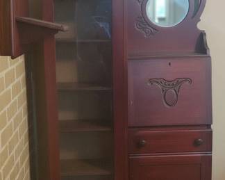 Side by Side Secretary Bookcase