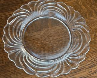 Cambridge Caprice Glass Plats, set of