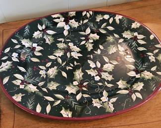 Christmas Holly Platter