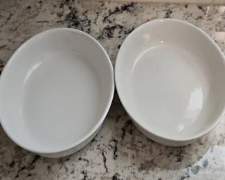 White Ceramic Serving Bowls