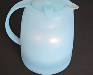 Blue Plastic Thermos Pitcher
