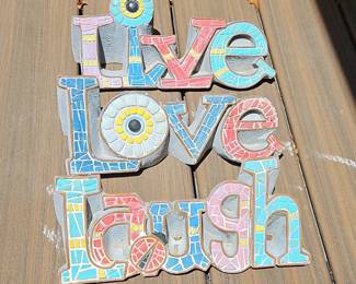 Live Laugh Love Mosaic Signs
