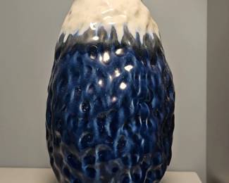 Blue Drip Glaze Ceramic Vase
