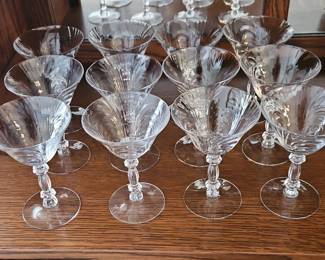 Cambridge Caprice Crystal Coupe Glasses, set of second image