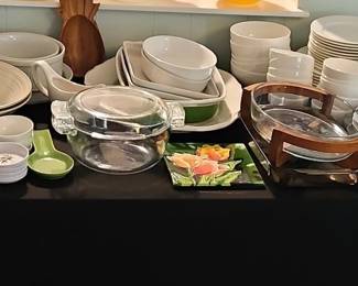 Assorted White Ceramic Dinnerware and Serving Pieces