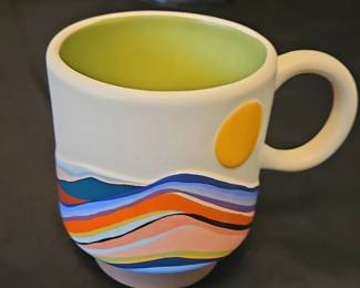 Colorful Wave and Sun Mug