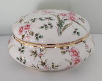 Floral Egg Trinket Box