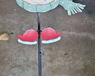 Metal Snowman Yard Stake