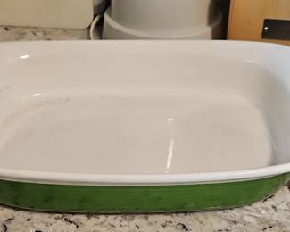 Green Ceramic Baking Dish
