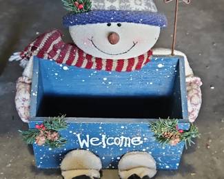 Snowman Planter