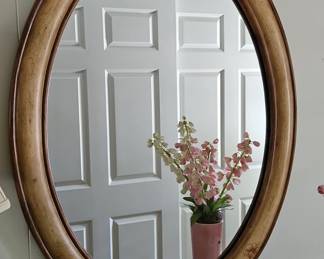 HandPainted Oval Mirror