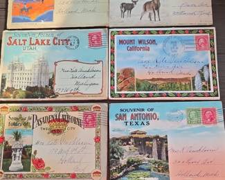 Vintage Souvenir Postcard Folders Lot