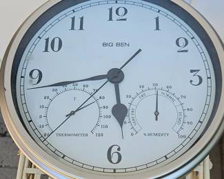 Westclox Big Ben Clock with Thermometer and Hygrometer