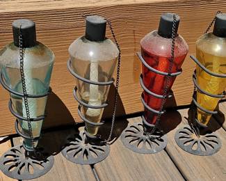Glass Torches Set