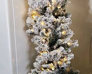 Flocked Pencil Christmas Tree