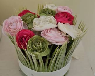 Faux Ranunculus Arrangement