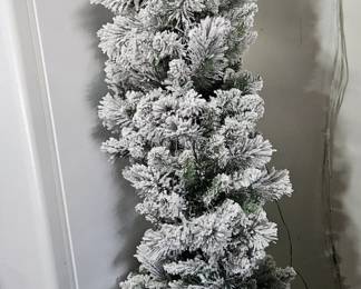 Flocked Pencil Christmas Tree second image