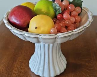 Ceramic Pedestal Fruit Bowl