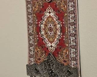 Turkish Carpet Evil Eye Wall Hanging second image