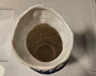 Blue Drip Glaze Ceramic Vase second image