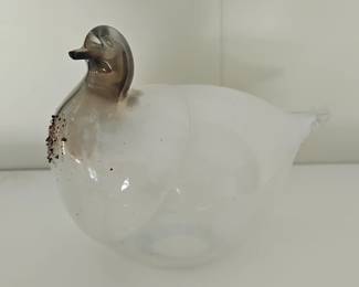 Glass Duck Sculpture second image