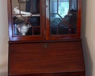 Chippendale style Mahogany Secretary Desk