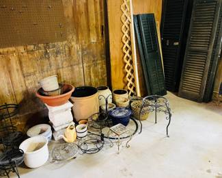 Garden implements and pots