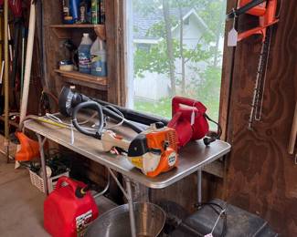 STIHL gas, powered weedeater, leaf blower bug zapper