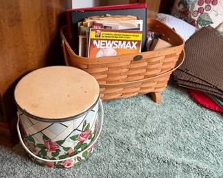 Baskets and tins