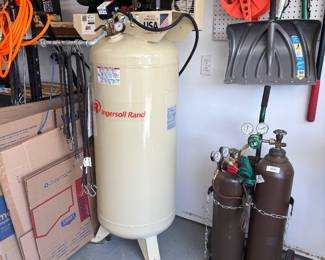Compressor and welding tanks