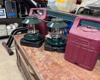 Coleman, propane lanterns