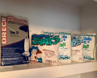 Pillow forms oreck vacuum bags
