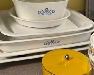Corning ware, corn, flour, bakeware