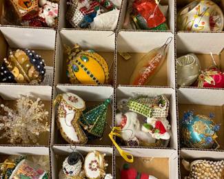 Vintage Christmas tree ornaments 