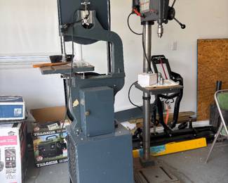 Bandsaw and drill press